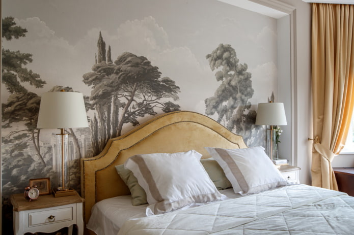 Wandmalerei im Schlafzimmer