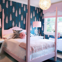 Rosa Vorhang-Design-Ideen im Innenraum-3