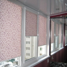 Rollos für Balkon oder Loggia: Arten, Materialien, Farbe, Design, Befestigung-1