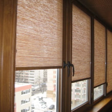Rollos für Balkon oder Loggia: Arten, Materialien, Farbe, Design, Befestigung-3