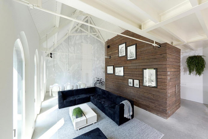 Gottes Loftstory-Haus in Holland, Innenansicht