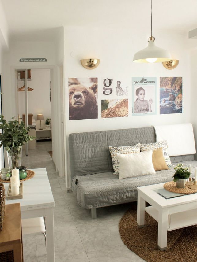 Bedinge, graues Sofa