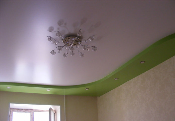 zweifarbiger Stretchstoff aus Satin