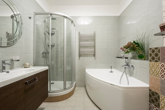 Badezimmerdesign in Grautönen