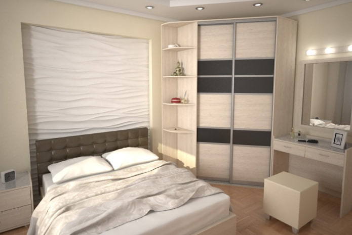 Kleiderschrank im Schlafzimmer