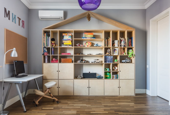 Kleiderschrank im Kinderzimmer
