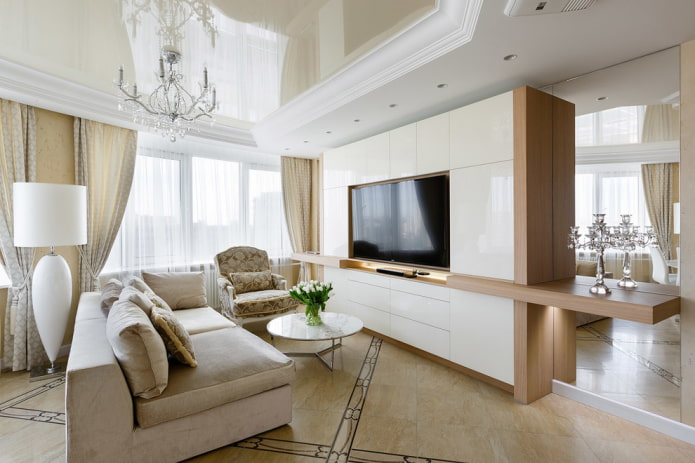 TV-Schrank im Wohnzimmer