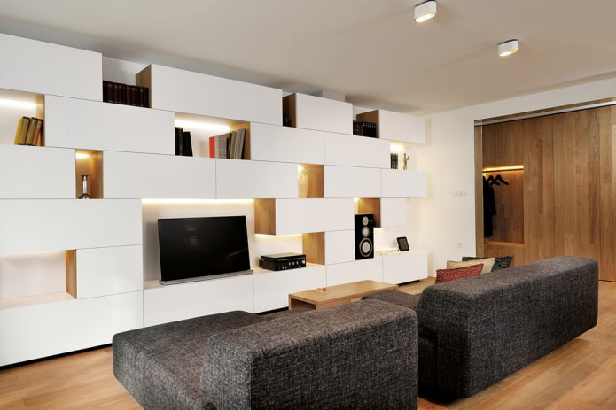 TV-Schrank im Wohnzimmer