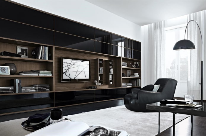 Langschrank im Wohnzimmer