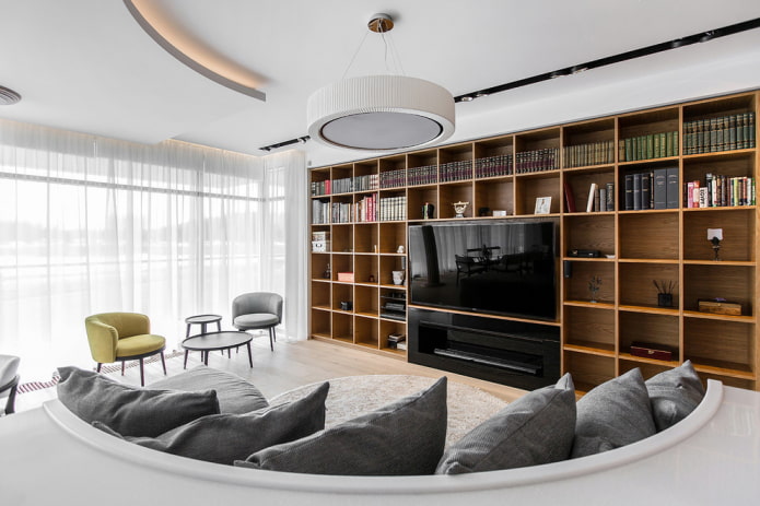 Langschrank im Wohnzimmer