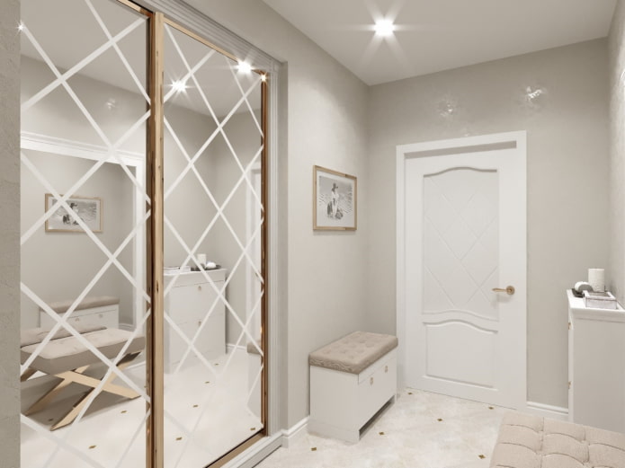 Schrankdesign im Flurinnenraum