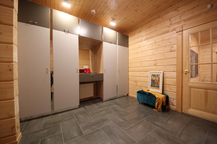 Kombinierter Kleiderschrank im Inneren des Flurs
