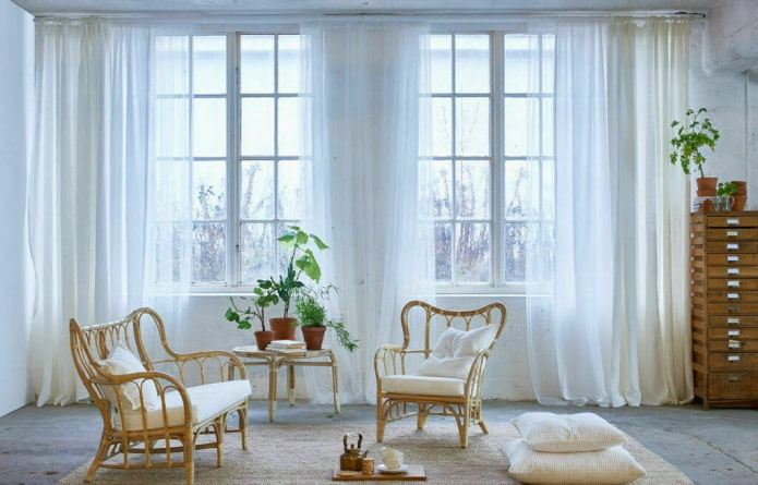 Ikea Tüll im Wohnzimmer