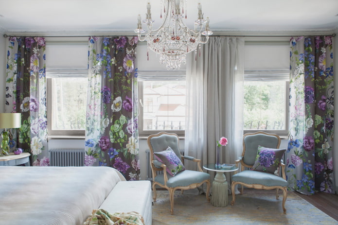 Vorhänge im Schlafzimmer