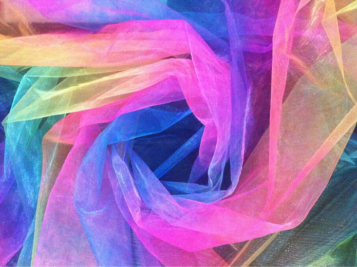Regenbogen-Organza