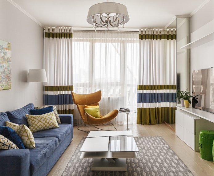 Vorhänge im Wohnzimmer