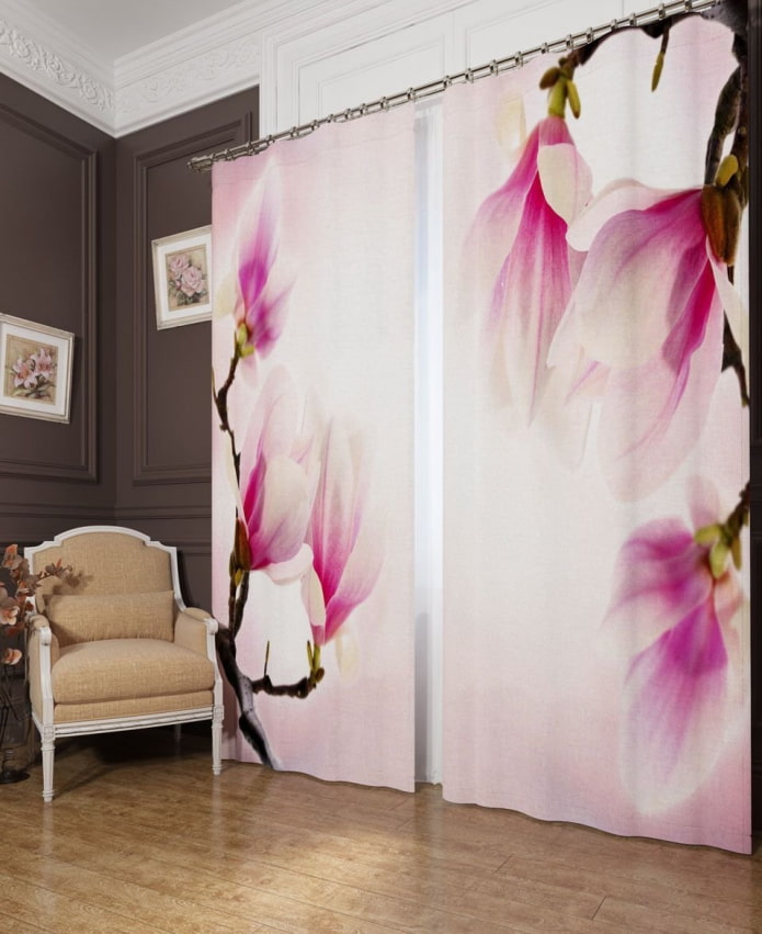 Fotojalousien mit Blumen