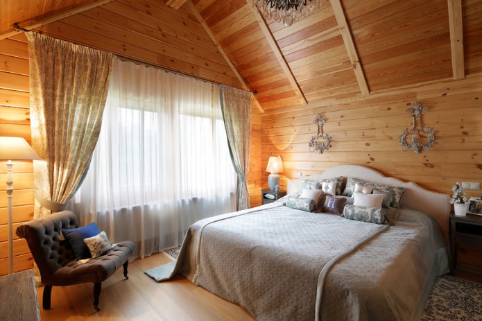 Vorhänge im Schlafzimmer