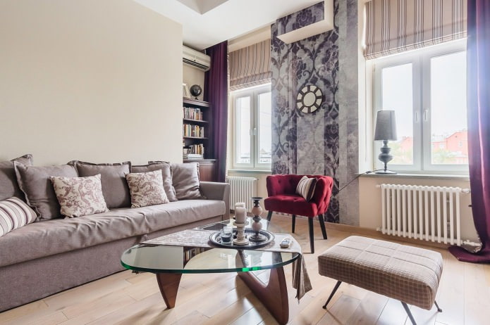 Raffrollos für das Wohnzimmer