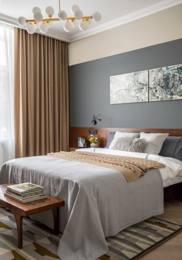 kleines Schlafzimmer im modernen Stil