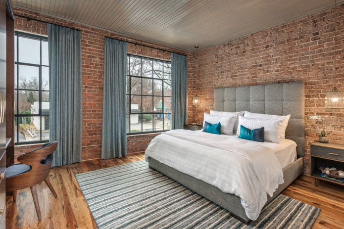 Schlafzimmer im Loft-Stil
