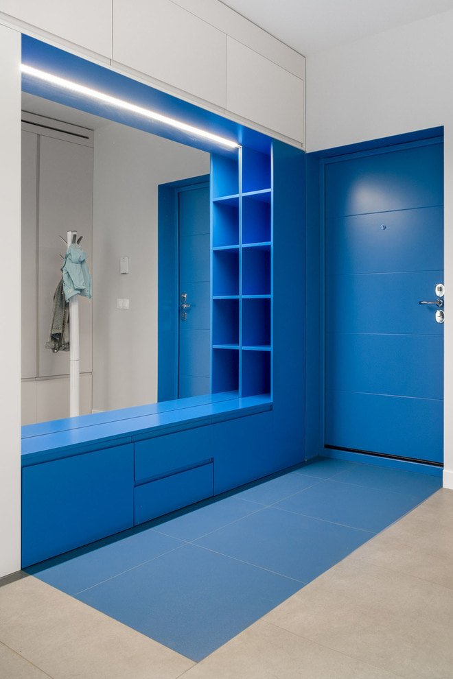 blaue Türen