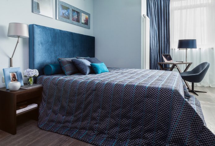 blaues Bett