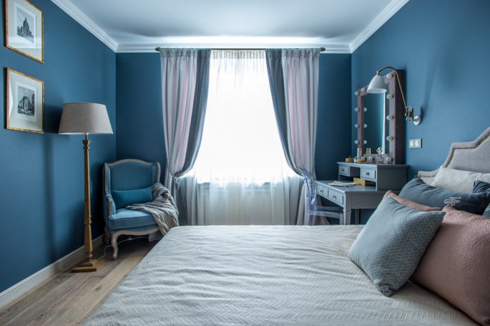 Vorhänge im Schlafzimmer