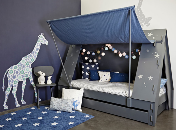 Graublau Interieur