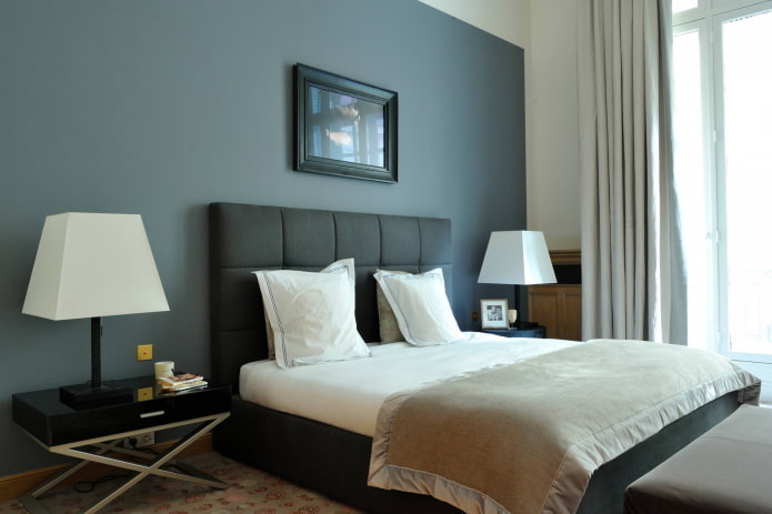 Blau-graues Interieur