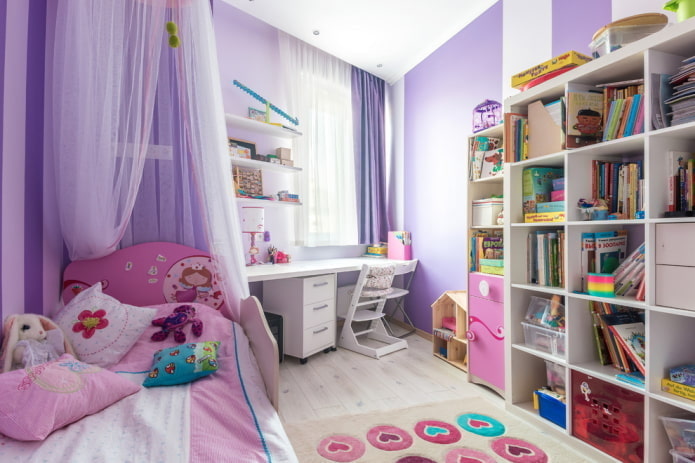 Interieur für ein Mädchen