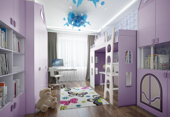 lila Kinderzimmer-Set
