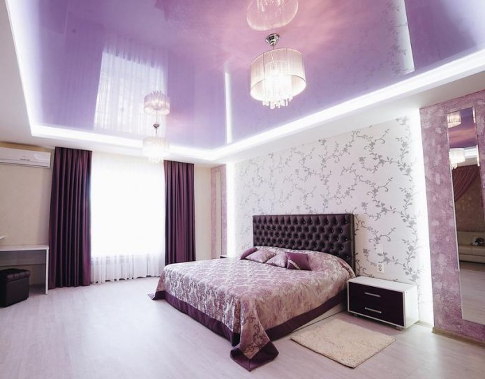 glänzende Decke