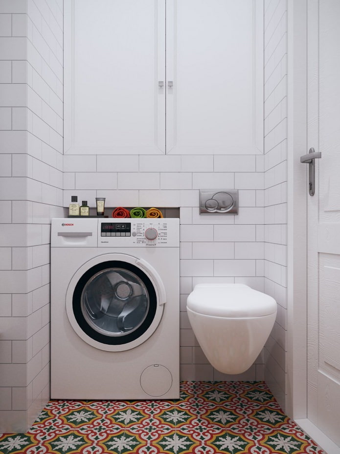 Waschmaschine im Badezimmer