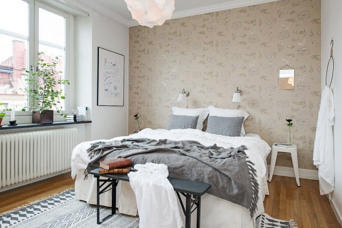 Skandinavischer Stil im Schlafzimmer