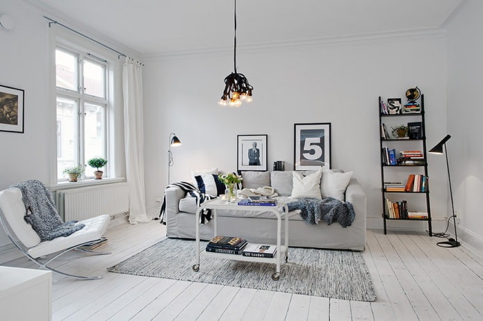 Leinenbezug des Sofas