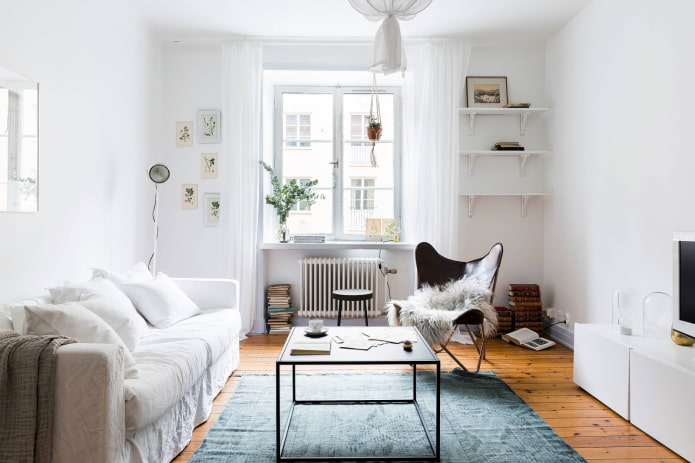 Wohnzimmer im skandinavischen Stil