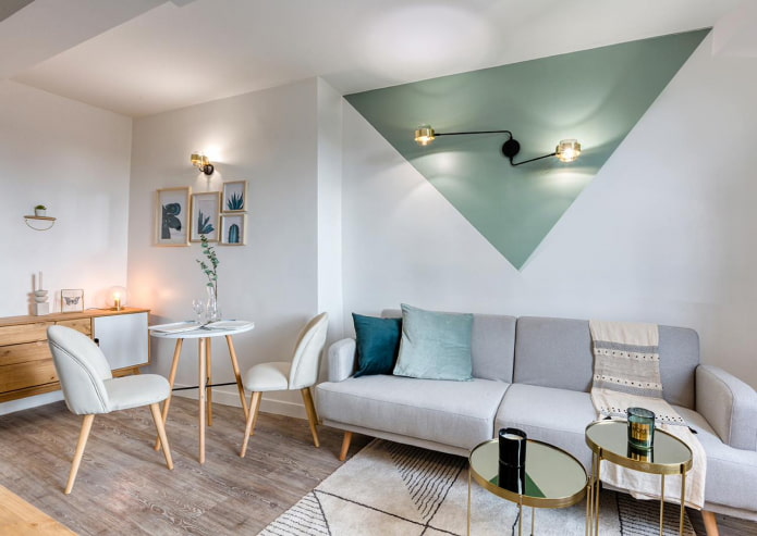 Wohnzimmer im skandinavischen Stil