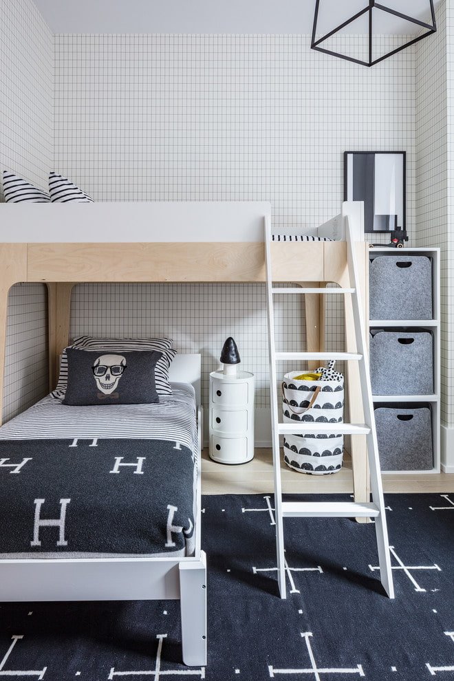 Zimmer für einen Jungen im Scandi-Stil