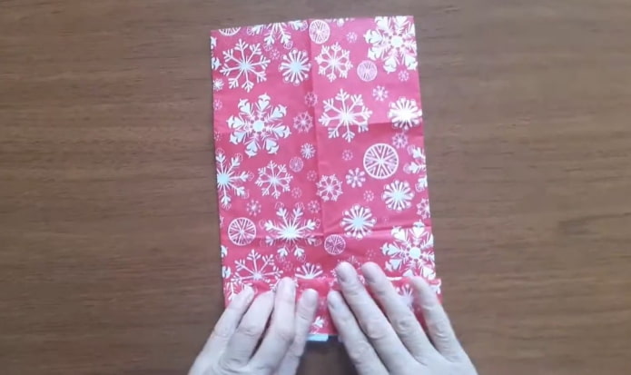 Serviette umdrehen