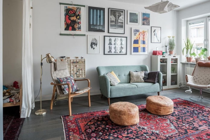 Teppich in einem modernen Interieur