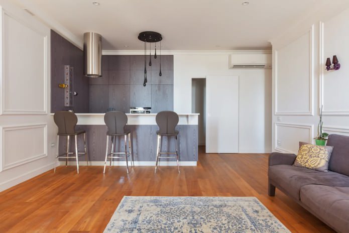 Bartheke im Design einer Wohnküche