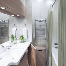Modernes Design einer Zweizimmerwohnung von 52 Quadratmetern für eine Familie mit zwei Kindern-0