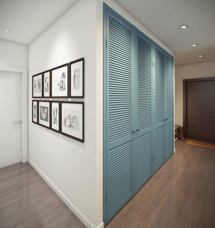 Flurgestaltung in einer 52 m² großen Wohnung.