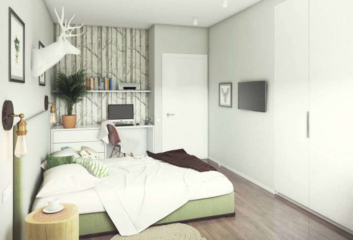 Schlafzimmerdesign 13 m²