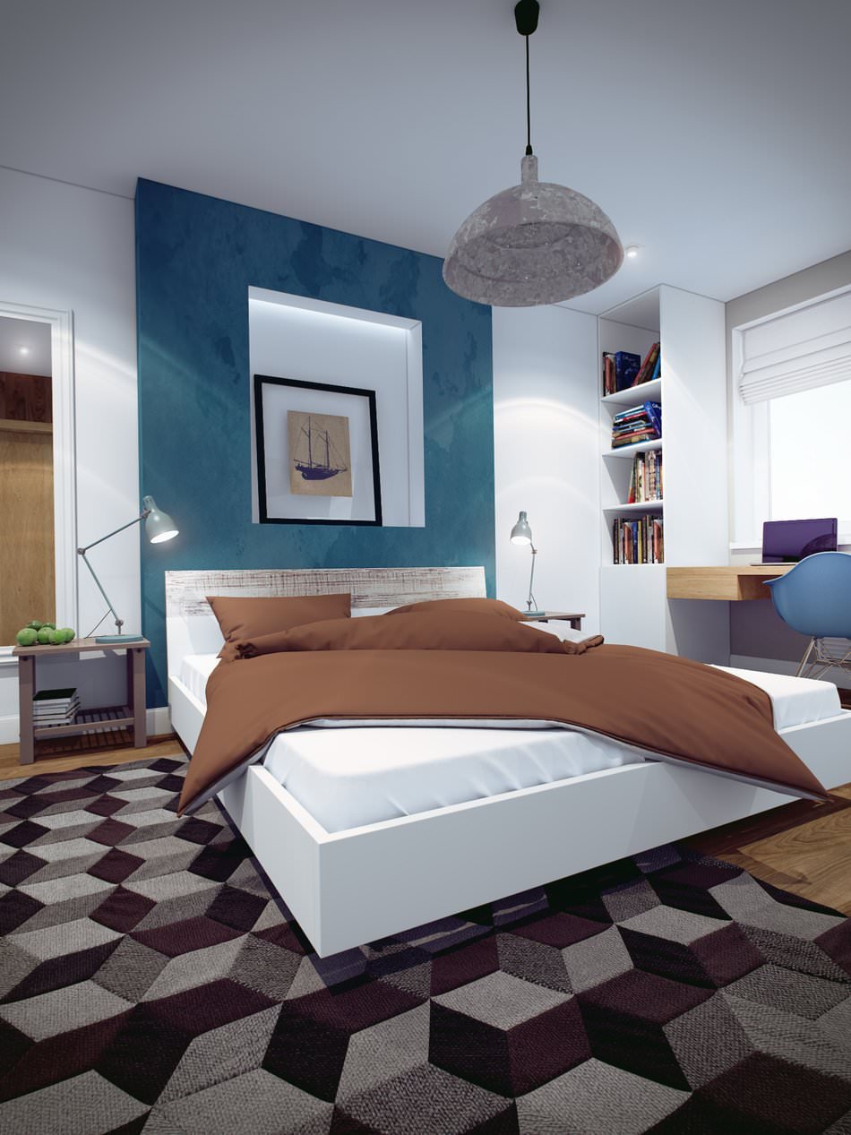 Schlafzimmer in einer Zweizimmerwohnung