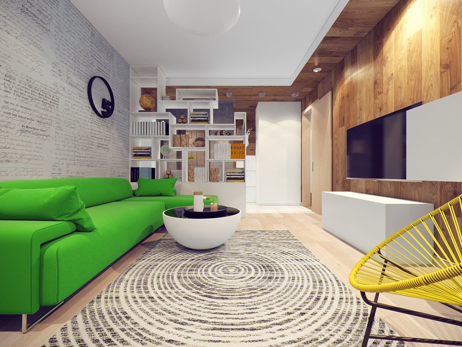 Wohnzimmer in einer Zweizimmerwohnung