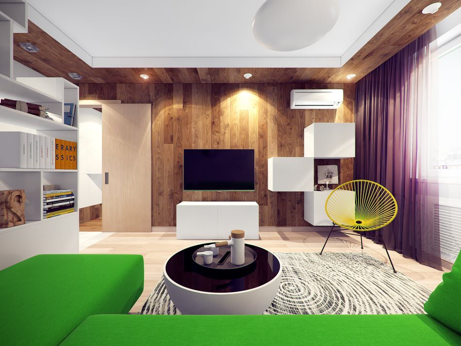 Wohnzimmer in einer Zweizimmerwohnung