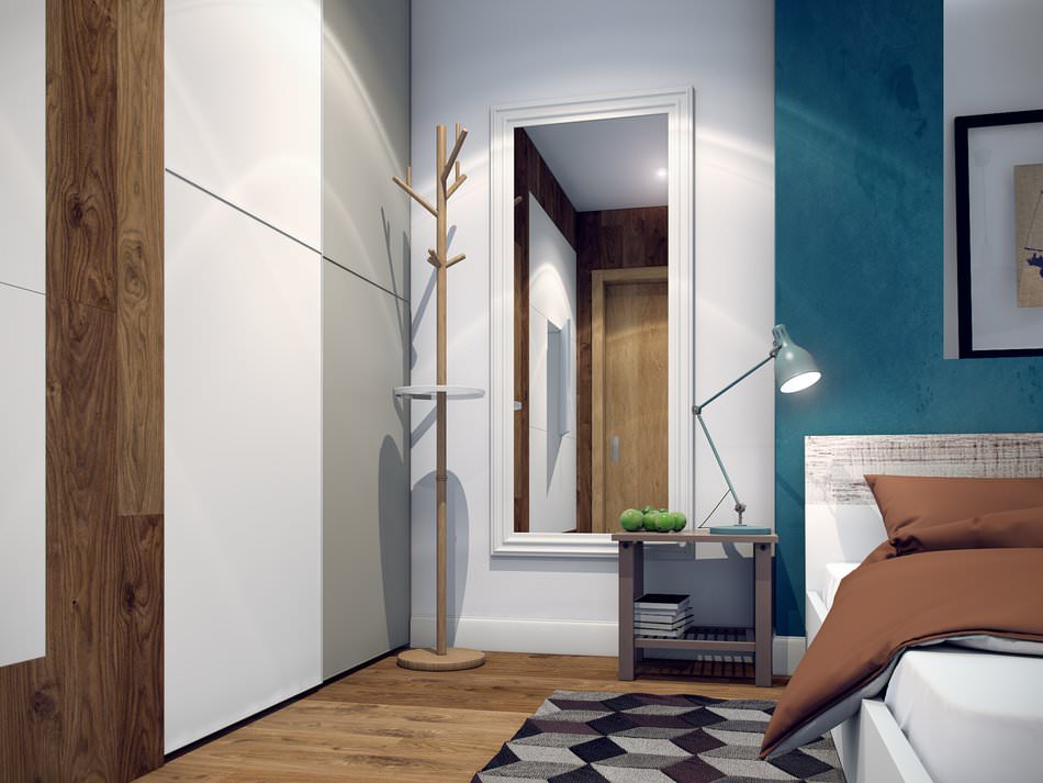 Schlafzimmer in einer Zweizimmerwohnung