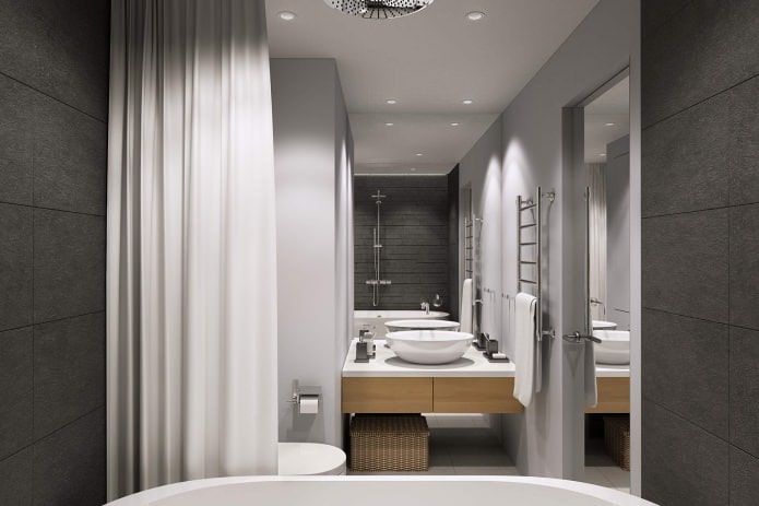 Modernes Badezimmerdesign 4,7 m²